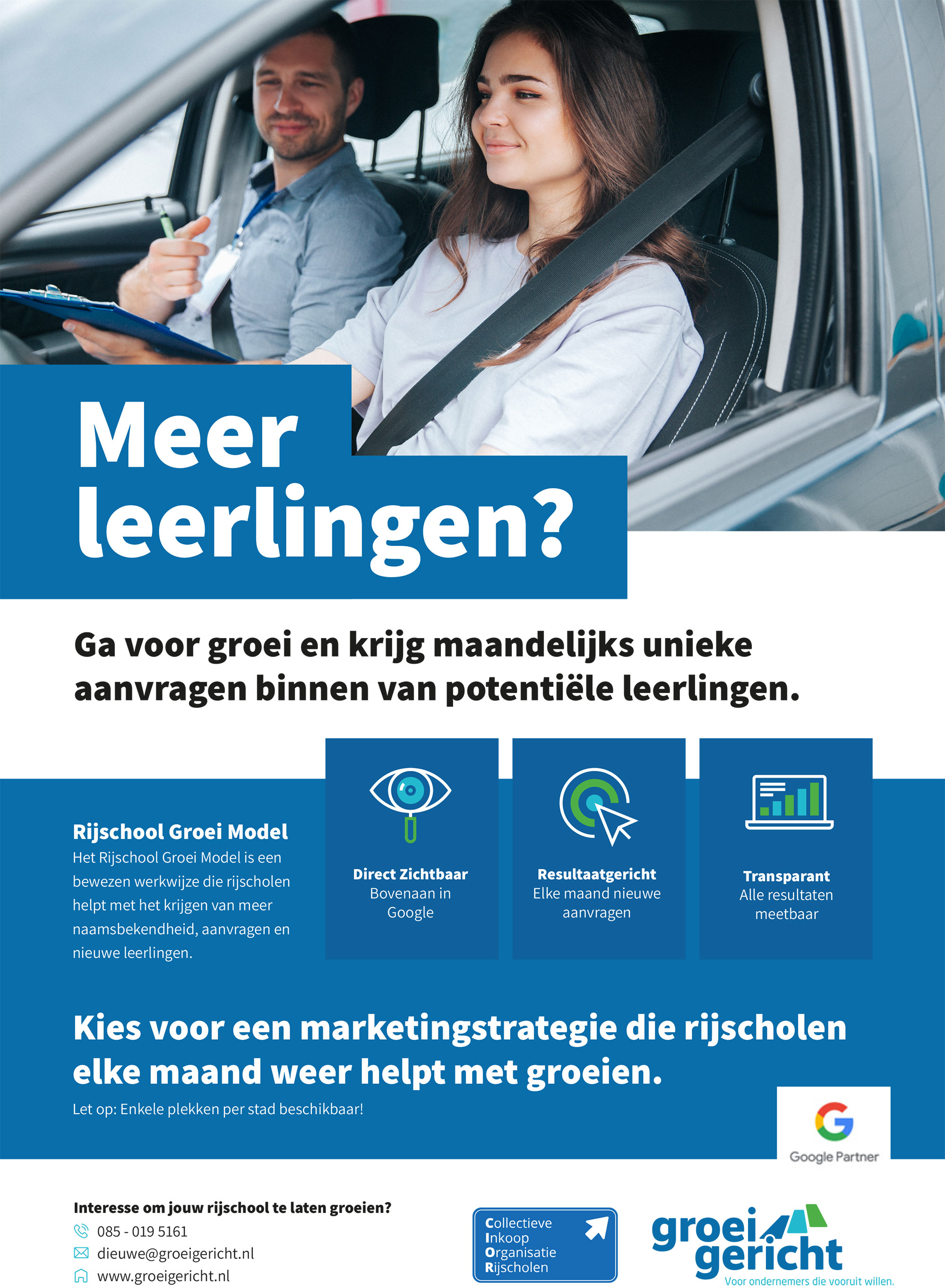 COLLIOR flyer rijschool groei model